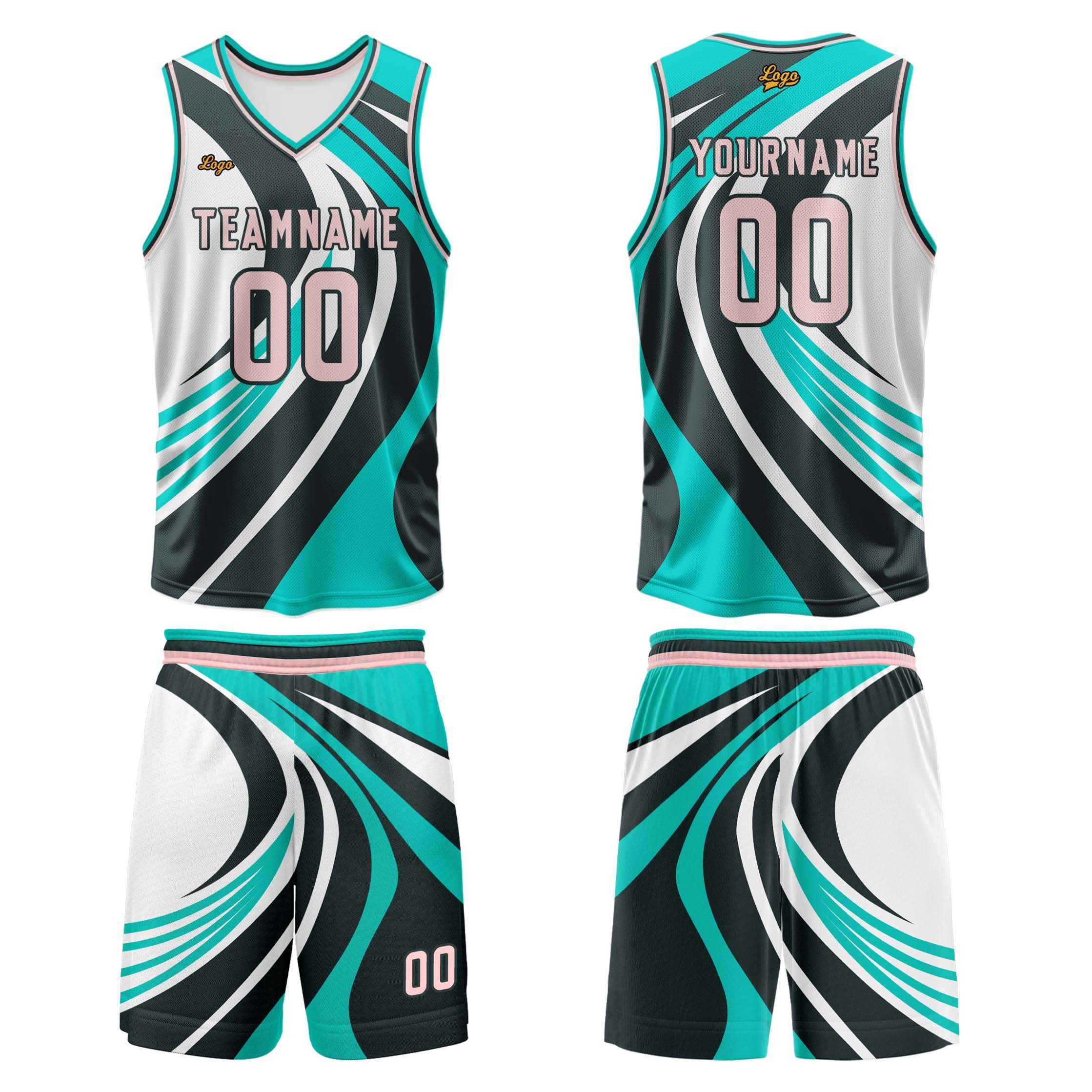 Custom Blue Powder Basketball Jersey Uniform Suit Printed Your Logo Name Number enthsush