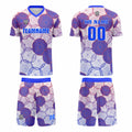 Custom White Blue Orange Jerseys for Men Women Personalized Soccer Uniforms for Adult and Kid enthsush