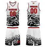 Custom Red Black Basketball Jersey Uniform Suit Printed Your Logo Name Number
