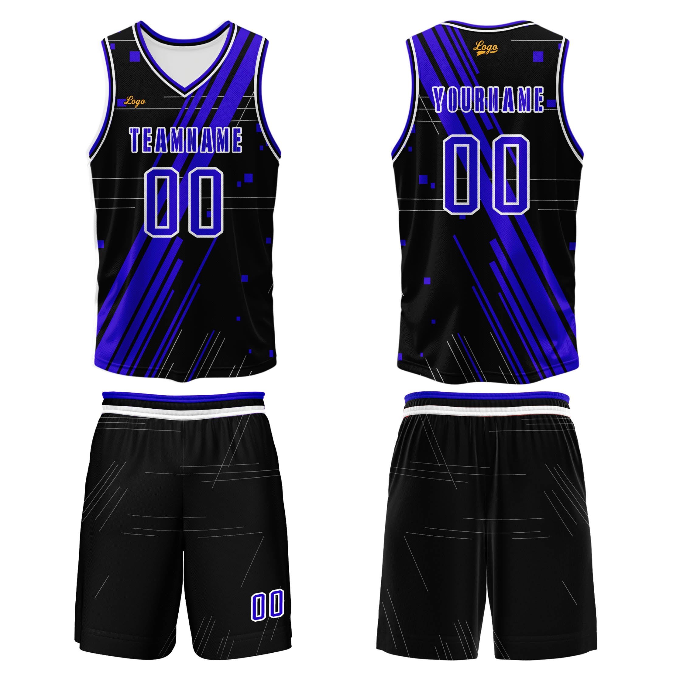 Custom Black Purple Basketball Jersey Uniform Suit Printed Your Logo Name Number enthsush