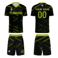 Custom Black Yellow Green Jerseys for Men Women Personalized Soccer Uniforms for Adult and Kid enthsush