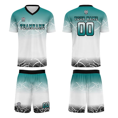 Custom White Jerseys for Men Women Personalized Soccer Uniforms for Adult and Kid enthsush
