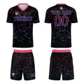 Custom Black Rose Red Jerseys for Men Women Personalized Soccer Uniforms for Adult and Kid enthsush