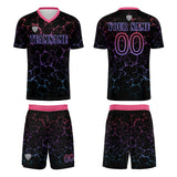 Custom Black Rose Red Jerseys for Men Women Personalized Soccer Uniforms for Adult and Kid