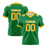 Custom Green Yellow Football Jersey Personalized Football Shirts for Men Women  Printed Team Name Number Logo
