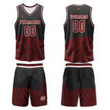 Custom Red Basketball Jersey Uniform Suit Printed Your Logo Name Number