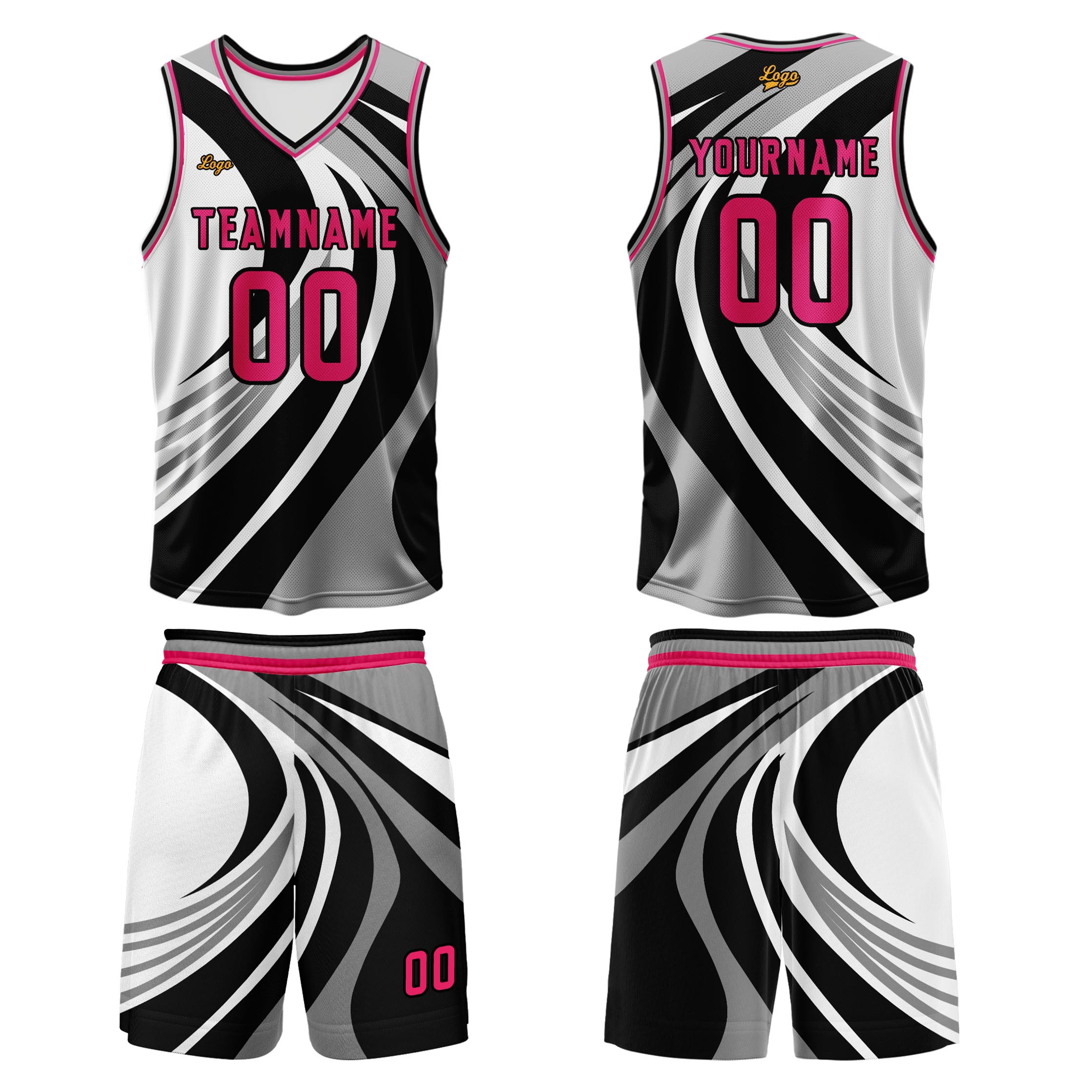 Custom Black Rose Basketball Jersey Uniform Suit Printed Your Logo Name Number enthsush