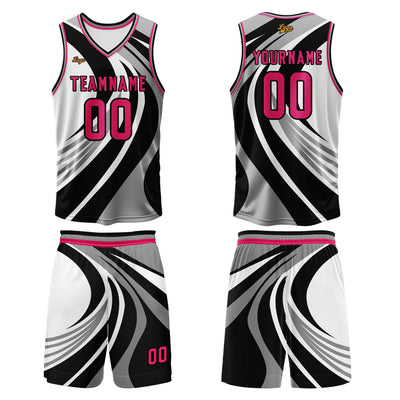 Custom Black Rose Basketball Jersey Uniform Suit Printed Your Logo Name Number enthsush