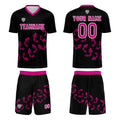 Custom Black Jerseys for Men Women Personalized Soccer Uniforms for Adult and Kid enthsush