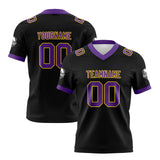Custom Black Purple Football Jersey Personalized Football Shirts for Men Women  Printed Team Name Number Logo