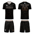 Custom Black Light Brown Jerseys for Men Women Personalized Soccer Uniforms for Adult and Kid enthsush
