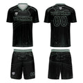 Custom Black Light Green Soccer Jerseys for Men Women Personalized Soccer Uniforms for Adult and Kid enthsush