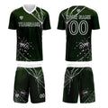 Custom Green Jerseys for Men Women Personalized Soccer Uniforms for Adult and Kid enthsush