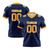 Custom Blue Yellow Football Jersey Personalized Football Shirts for Men Women  Printed Team Name Number Logo