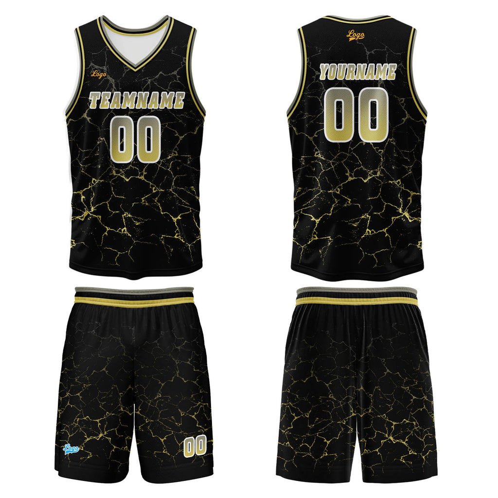 Custom Yellow Basketball Jersey Uniform Suit Printed Your Logo Name Number enthsush