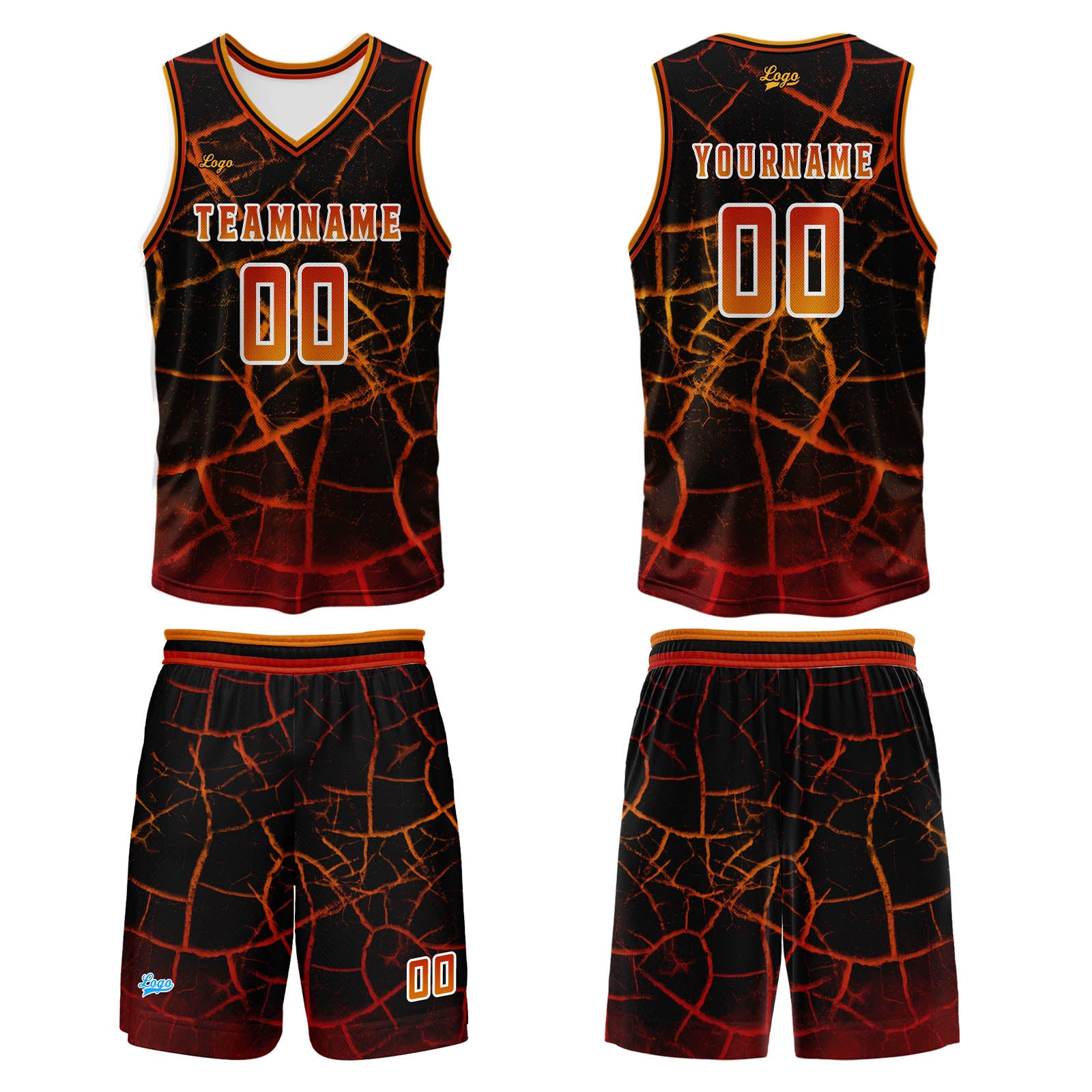 Custom Orange Red Basketball Jersey Uniform Suit Printed Your Logo Name Number enthsush