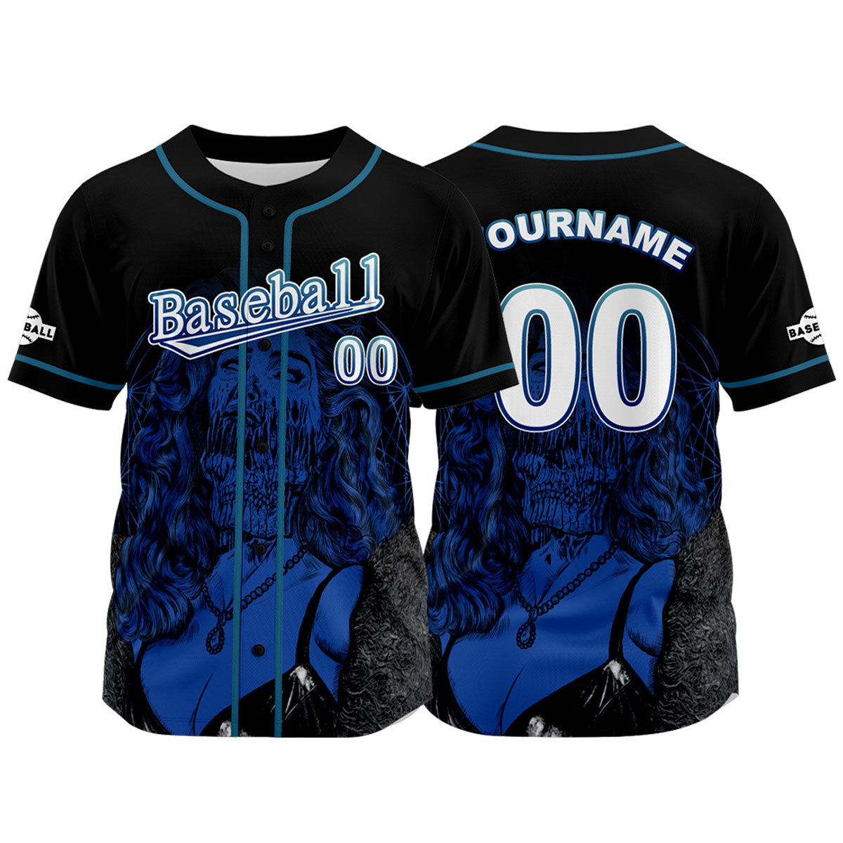 Custom Black Jersey Personalized Baseball Shirt for Men Women Kids Youth enthsush