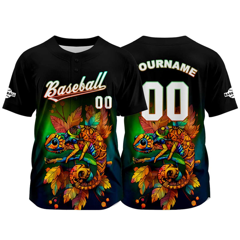 Custom Black Baseball Jersey Personalized Baseball Shirt for Men Women Kids Youth