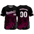 Custom Black Jersey Personalized Baseball Shirt for Men Women Kids Youth enthsush