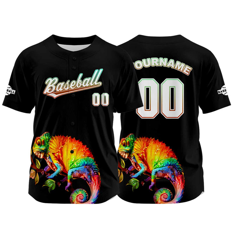 Custom Black Baseball Jersey Personalized Baseball Shirt for Men Women Kids Youth