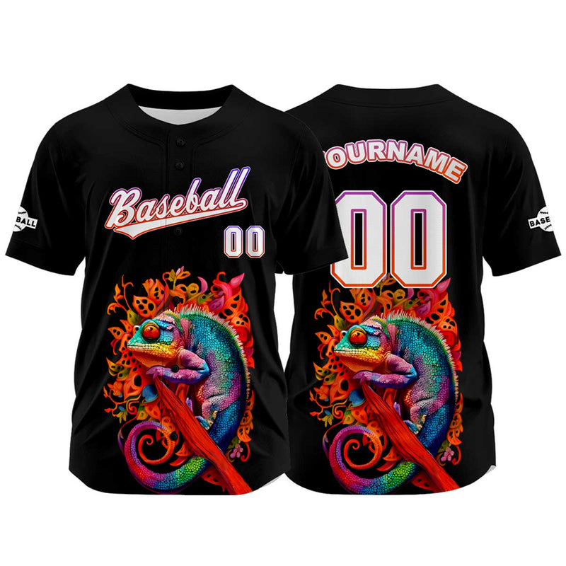 Custom Black Baseball Jersey Personalized Baseball Shirt for Men Women Kids Youth