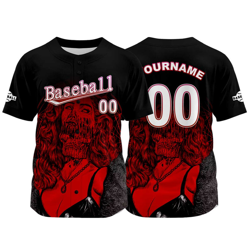 Custom Black Jersey Personalized Baseball Shirt for Men Women Kids Youth