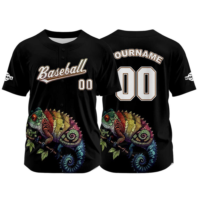 Custom Black Baseball Jersey Personalized Baseball Shirt for Men Women Kids Youth