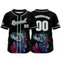 Custom Black Baseball Jersey Personalized Baseball Shirt for Men Women Kids Youth enthsush