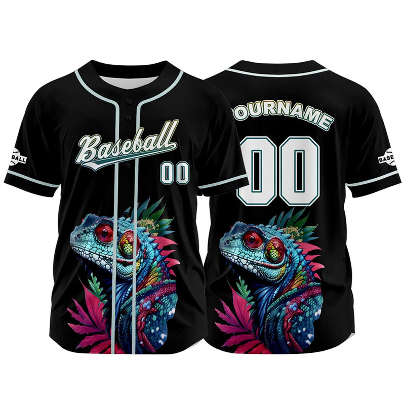 Custom Black Baseball Jersey Personalized Baseball Shirt for Men Women Kids Youth