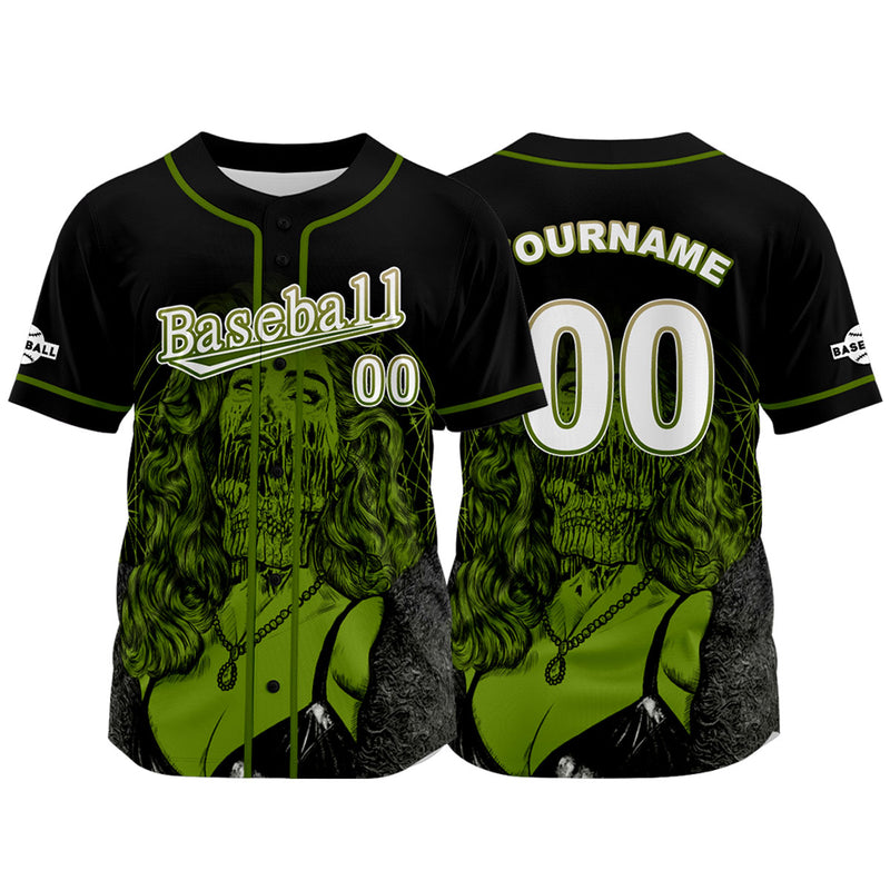 Custom Black Jersey Personalized Baseball Shirt for Men Women Kids Youth