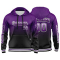 Custom Purple Black Sweatshirt Hoodie For Men Women Girl Boy Print Your Logo Name Number enthsush