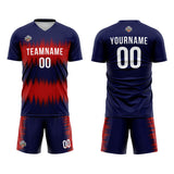 Custom Soccer Jerseys for Men Women Personalized Soccer Uniforms for Adult and Kid Navy-Red