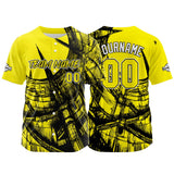 Custom Baseball Uniforms High-Quality for Adult Kids Optimized for Performance Staircase-Yellow