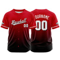 Custom Full Print Design Authentic Baseball Jersey red-black enthsush