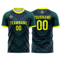 Custom Soccer Jerseys for Men Women Personalized Soccer Uniforms for Adult and Kid Navy-Green enthsush