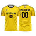 Custom Soccer Jerseys for Men Women Personalized Soccer Uniforms for Adult and Kid Yellow-Black enthsush