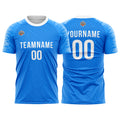 Custom Soccer Jerseys for Men Women Personalized Soccer Uniforms for Adult and Kid Blue-White enthsush