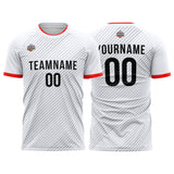 Custom Soccer Jerseys for Men Women Personalized Soccer Uniforms for Adult and Kid White-Black