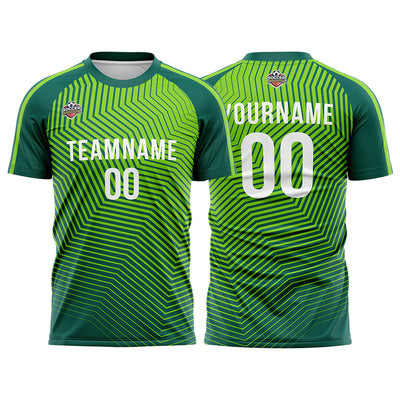 Custom Soccer Jerseys for Men Women Personalized Soccer Uniforms for Adult and Kid Green enthsush