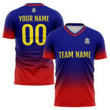 Custom Soccer Jerseys for Men Women Personalized Soccer Uniforms for Adult and Kid Red&Royal