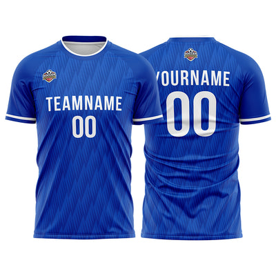 Custom Soccer Jerseys for Men Women Personalized Soccer Uniforms for Adult and Kid Royal-White enthsush