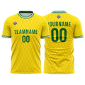 Custom Soccer Jerseys for Men Women Personalized Soccer Uniforms for Adult and Kid Yellow-Royal enthsush