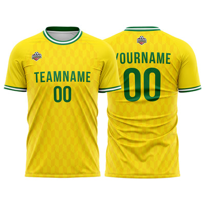 Custom Soccer Jerseys for Men Women Personalized Soccer Uniforms for Adult and Kid Yellow-Royal enthsush
