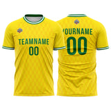 Custom Soccer Jerseys for Men Women Personalized Soccer Uniforms for Adult and Kid Yellow-Royal