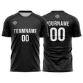 Custom Soccer Jerseys for Men Women Personalized Soccer Uniforms for Adult and Kid Black enthsush