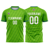 Custom Soccer Jerseys for Men Women Personalized Soccer Uniforms for Adult and Kid Green-Blue