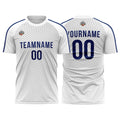 Custom Soccer Jerseys for Men Women Personalized Soccer Uniforms for Adult and Kid White-Gray enthsush