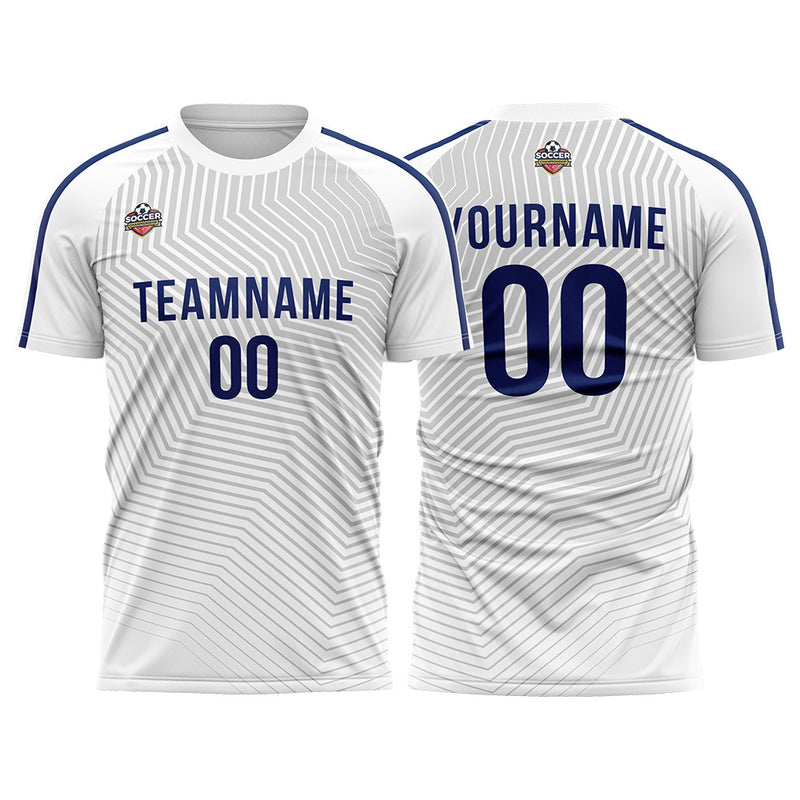 Custom Soccer Jerseys for Men Women Personalized Soccer Uniforms for Adult and Kid White-Gray