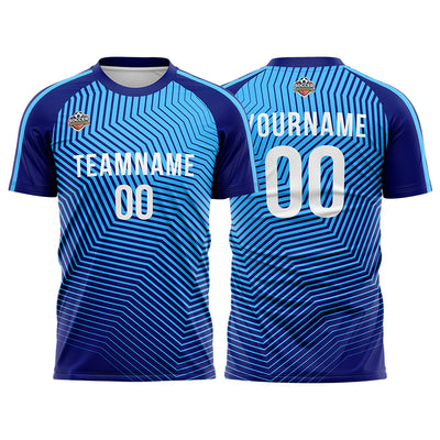 Custom Soccer Jerseys for Men Women Personalized Soccer Uniforms for Adult and Kid Royal-Light Blue enthsush