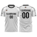 Custom Soccer Jerseys for Men Women Personalized Soccer Uniforms for Adult and Kid White-Black enthsush